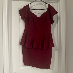 Fashion to Figure peplum going out dress.